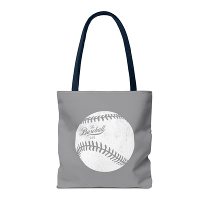 Weathered Baseball Tote Bag_Medium Gray