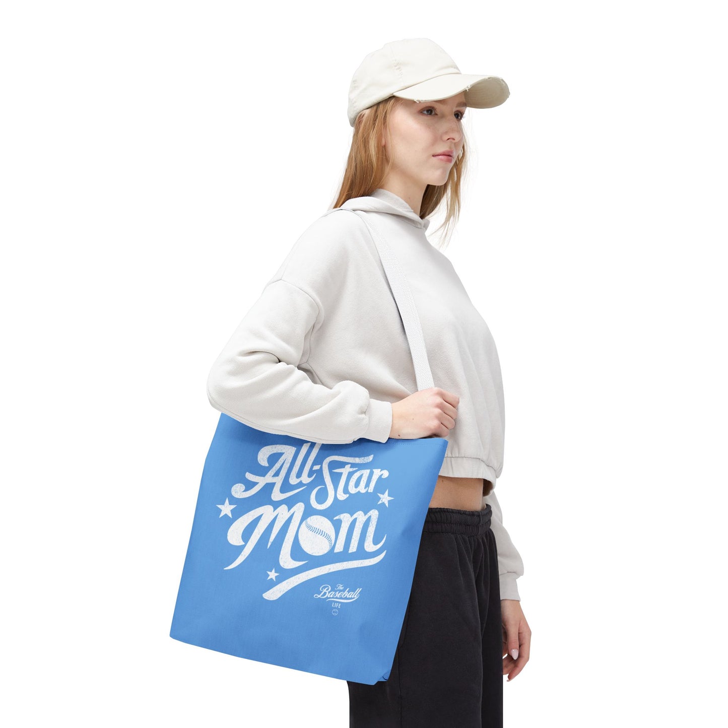 All-Star Mom Tote Bag_Carolina Blue