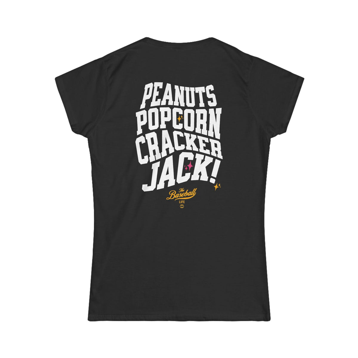 Peanuts Popcorn Crackerjack Women's Baseball T-Shirt