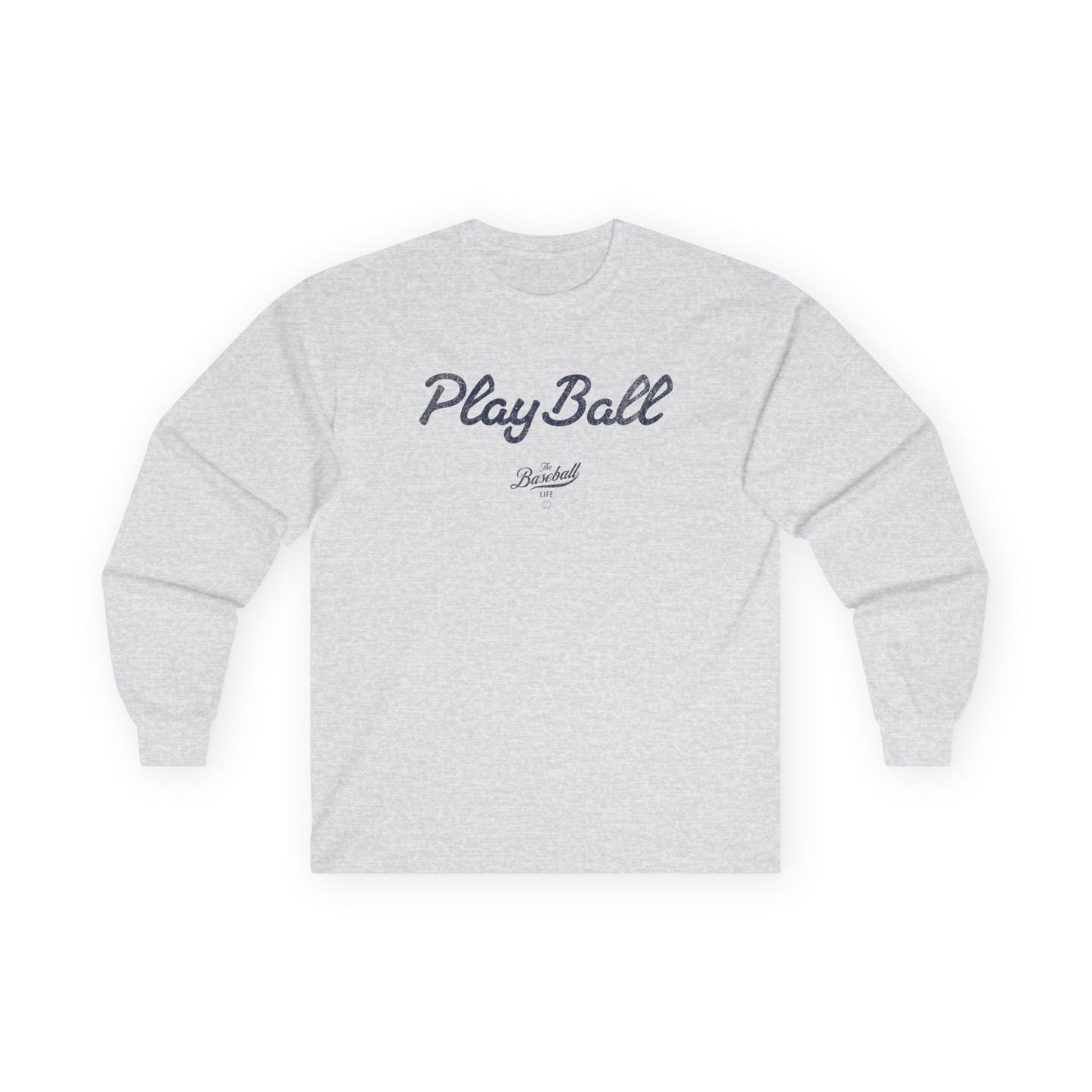 Play Ball_Navy Print Long-Sleeve T-Shirt
