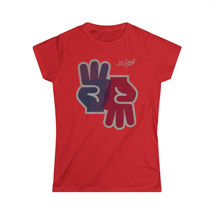 Women's 3-Up 3-Down Baseball T-Shirt