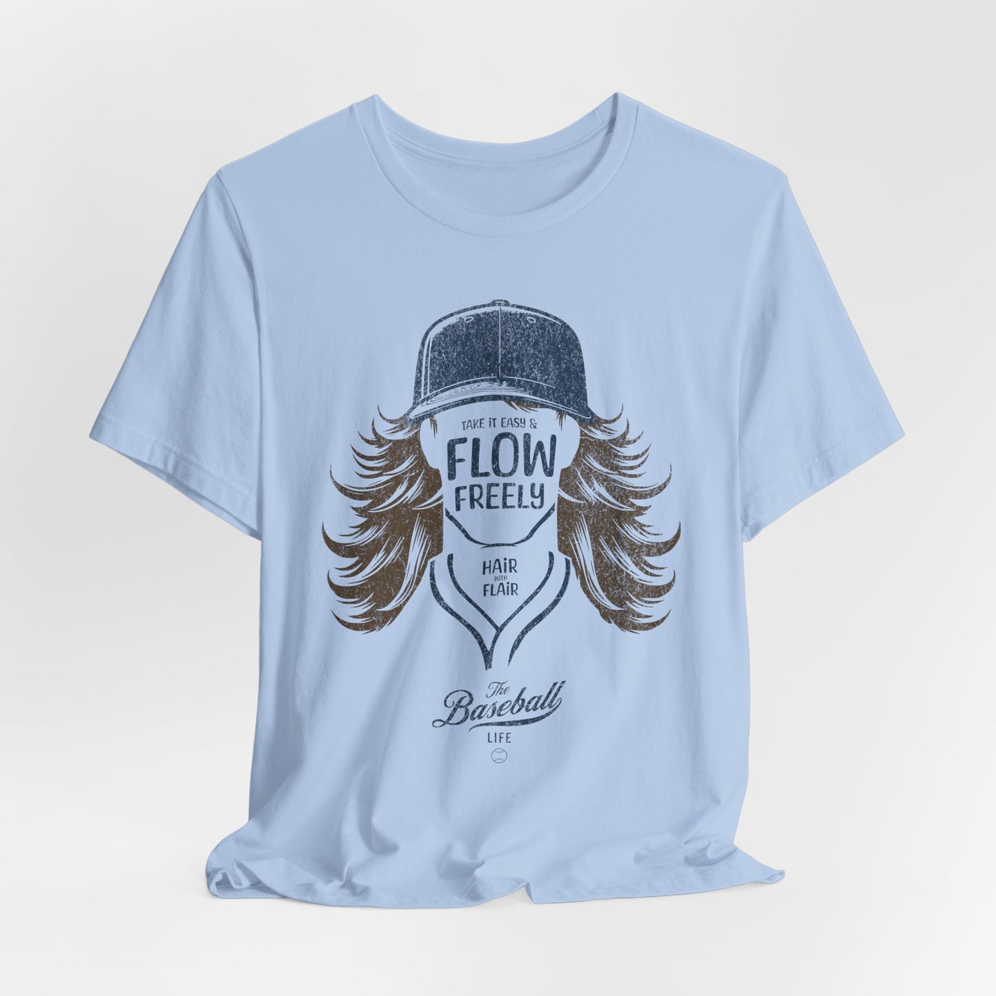 Flow Freely Baseball Hair T-Shirt