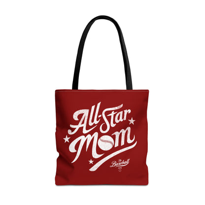 All-Star Mom Tote Bag_Maroon