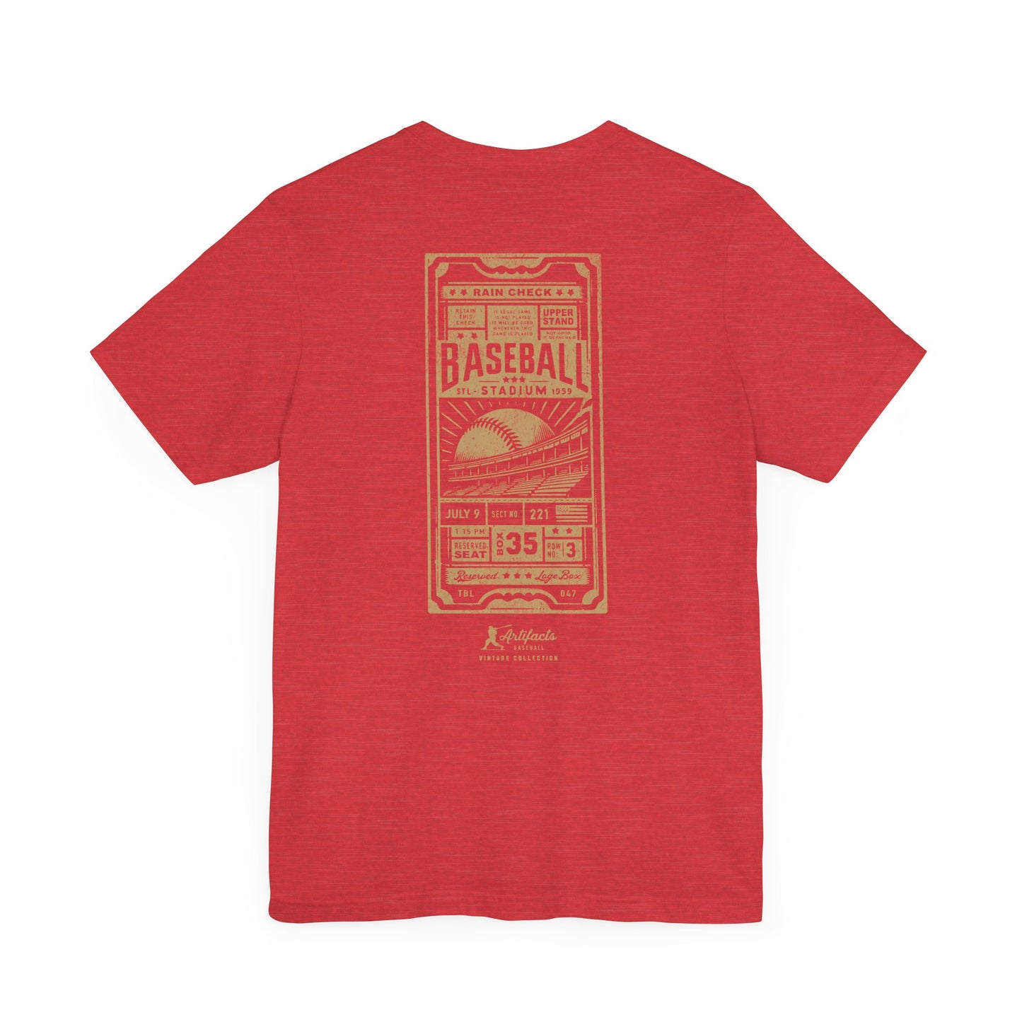 Box Seat Ticket_Artifacts Baseball Collection T-Shirt