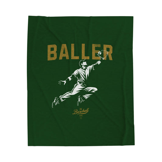 Velveteen Plush Blanket_Baller_Forest