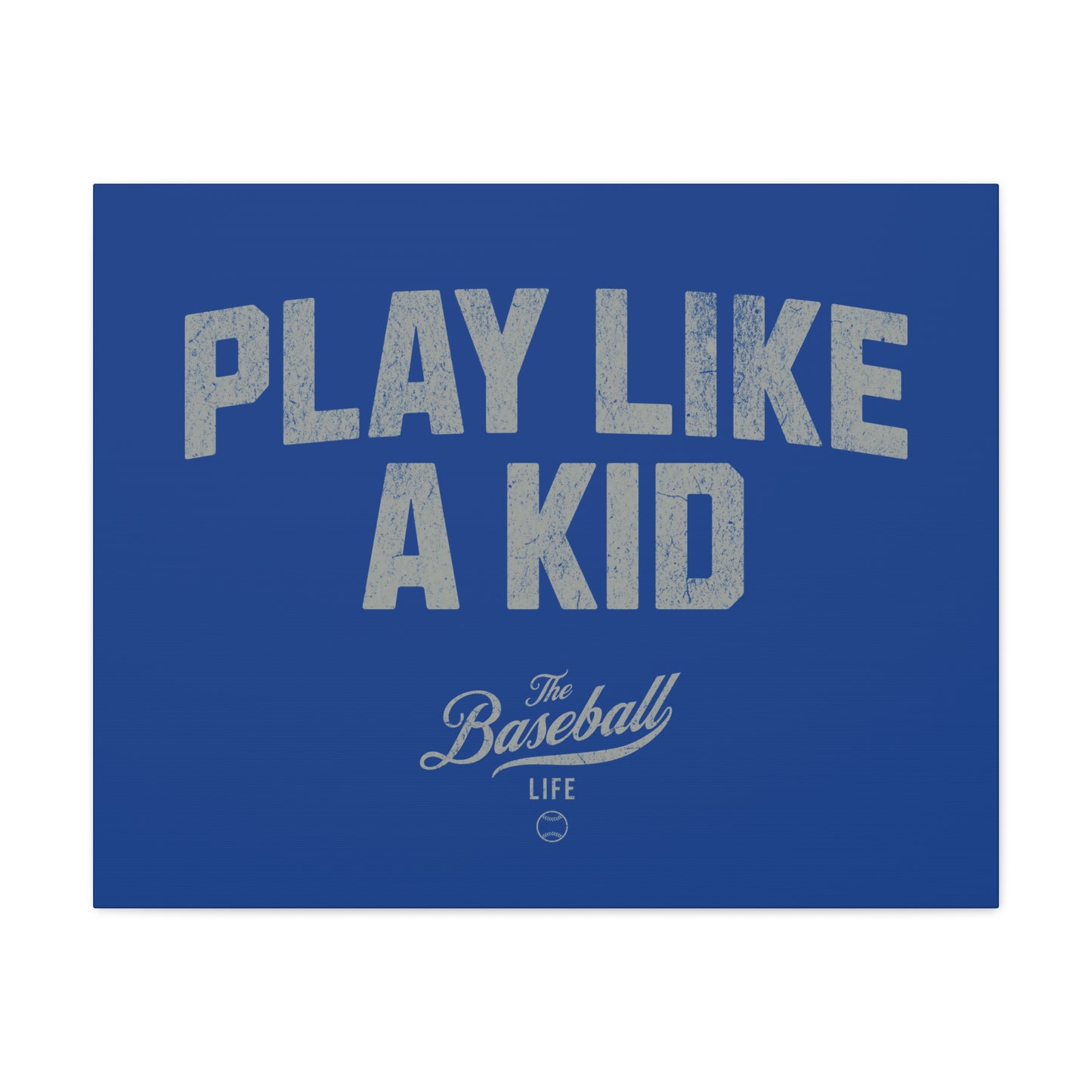 Play Like A Kid Wall Art Canvas_Royal Blue