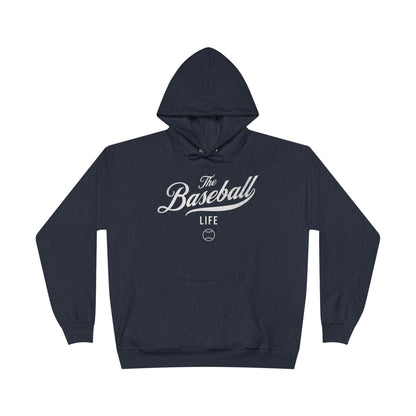 The Baseball Life Hoodie w/Grommets_White Print