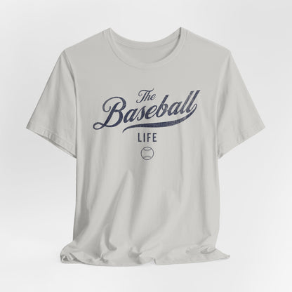 The Baseball Life Classic Script T-Shirt_Navy Print