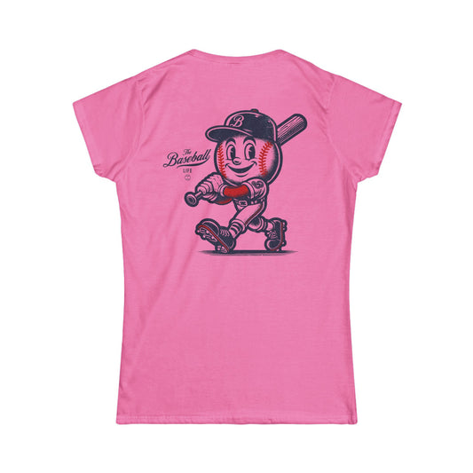 Mr. Baseball Mascot Batter Up Women's T-Shirt