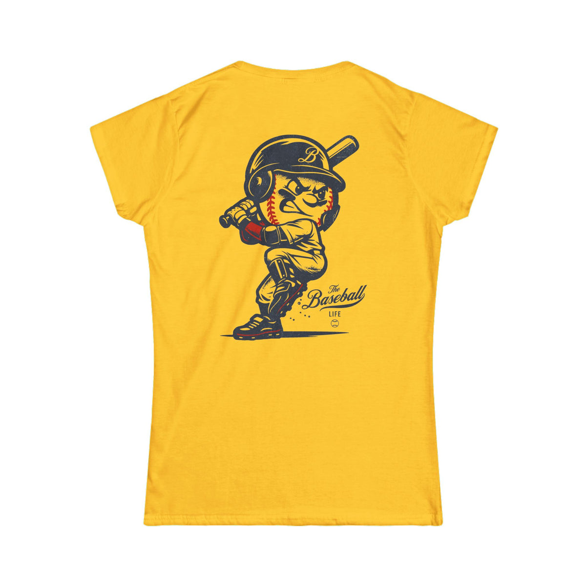 Mr. Baseball Mascot Batting Women's T-Shirt
