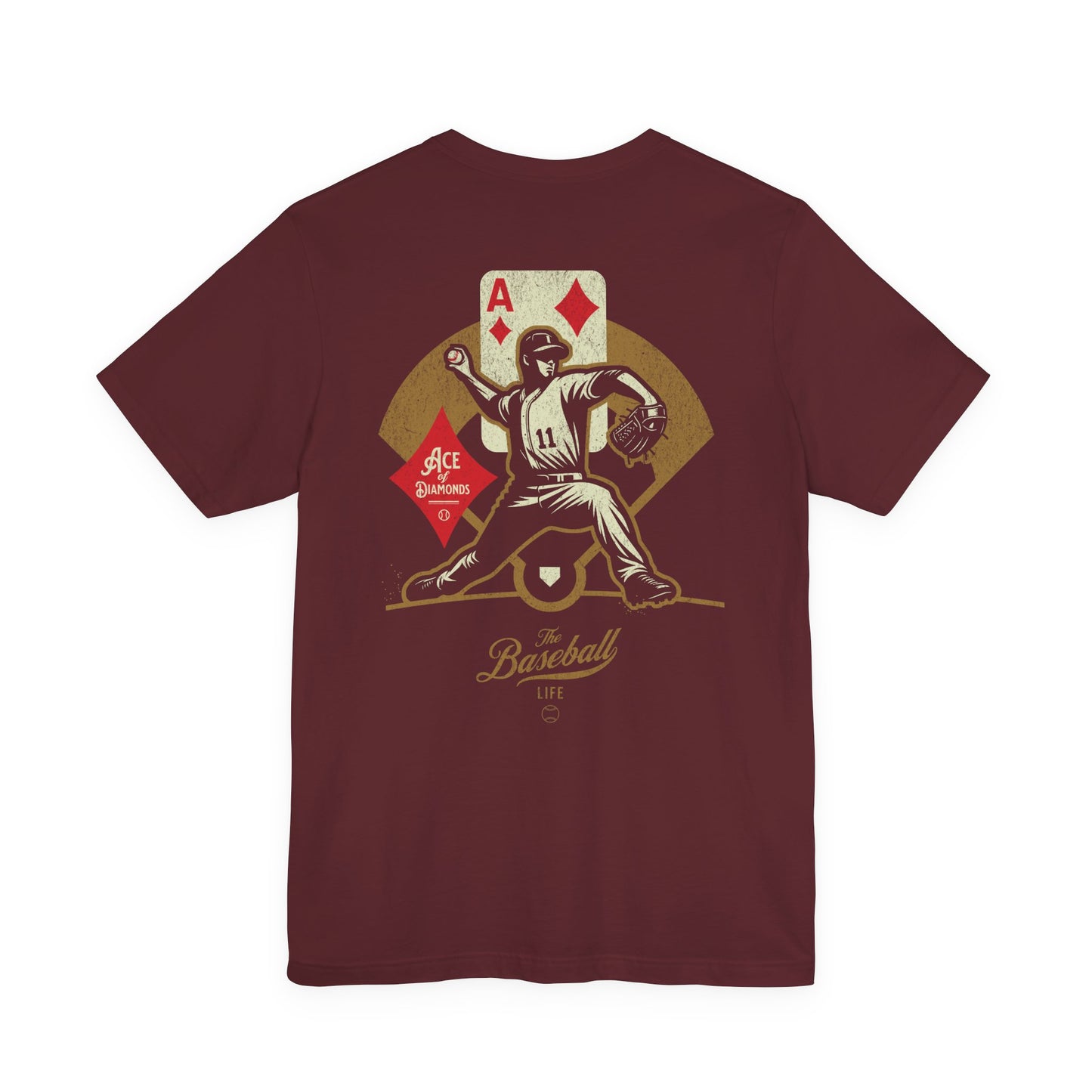Ace of Diamonds Baseball T-Shirt