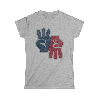 Women's 3-Up 3-Down Baseball T-Shirt