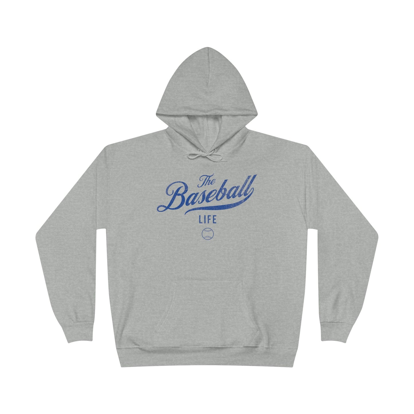 The Baseball Life Hoodie w/Grommets_Royal Blue Print