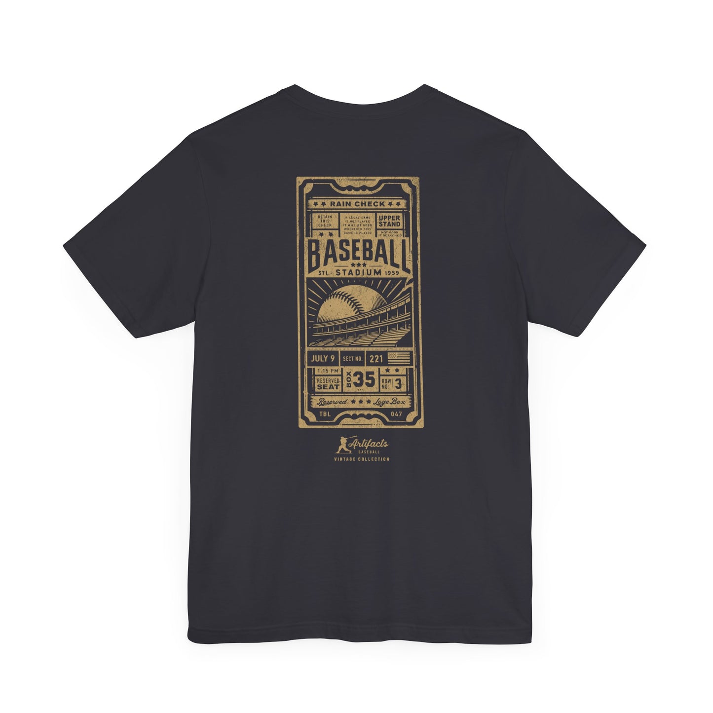 Box Seat Ticket_Artifacts Baseball Collection T-Shirt