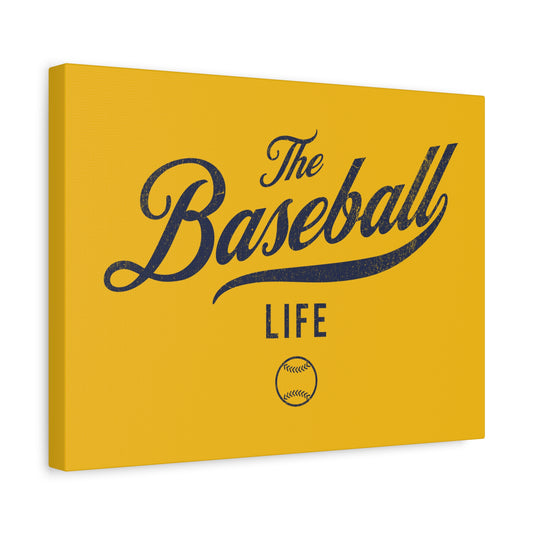Wall Art Canvas_Yellow Gold w Navy