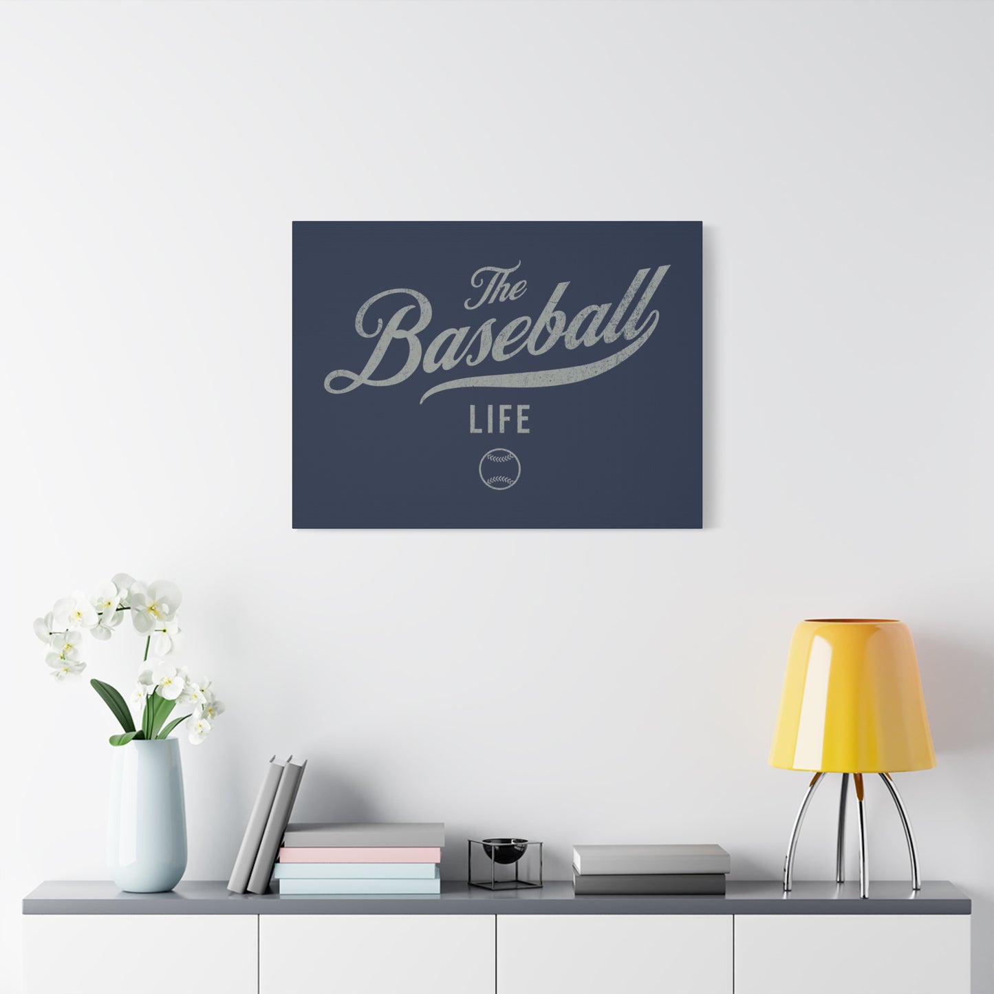 Wall Art Canvas_Navy w Silver Gray