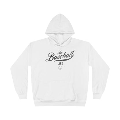 The Baseball Life Hoodie w/Grommets_Black Print
