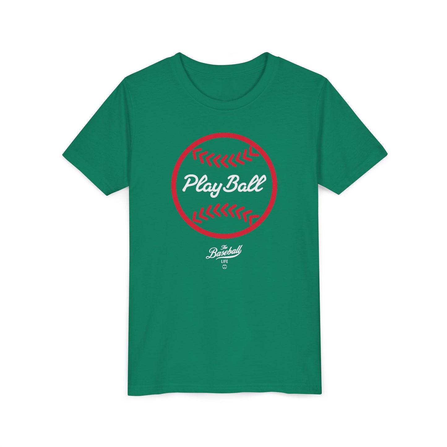 Youth Play Ball Graphic Baseball T-Shirt