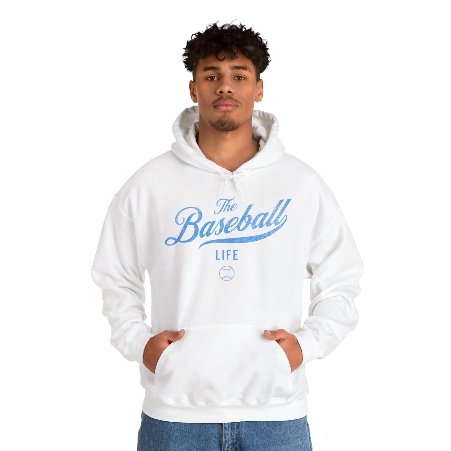 The Baseball Life Hoodie_Carolina Blue Print