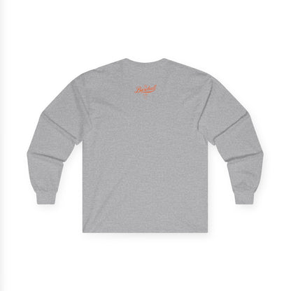 The Baseball Life Long Sleeve T-Shirt_Orange Print