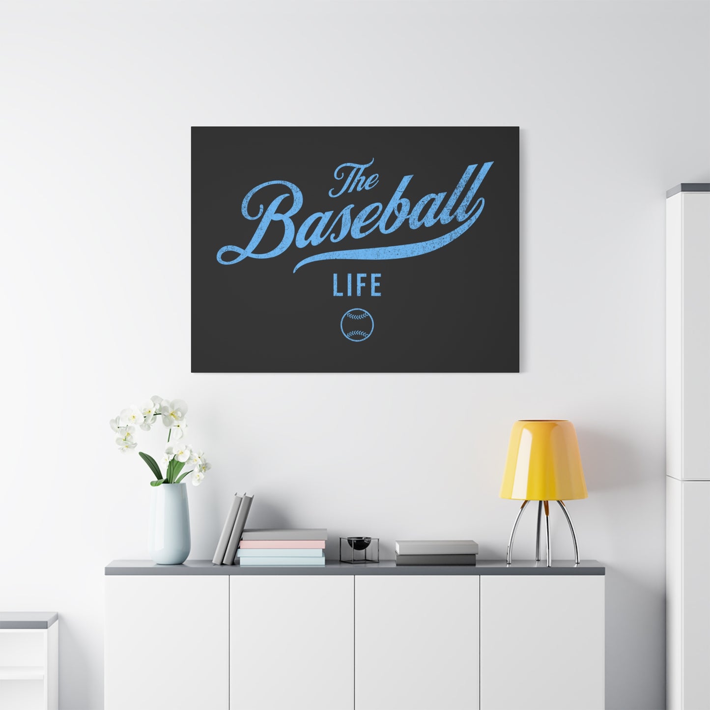 Wall Art Canvas_Black w Carolina Blue
