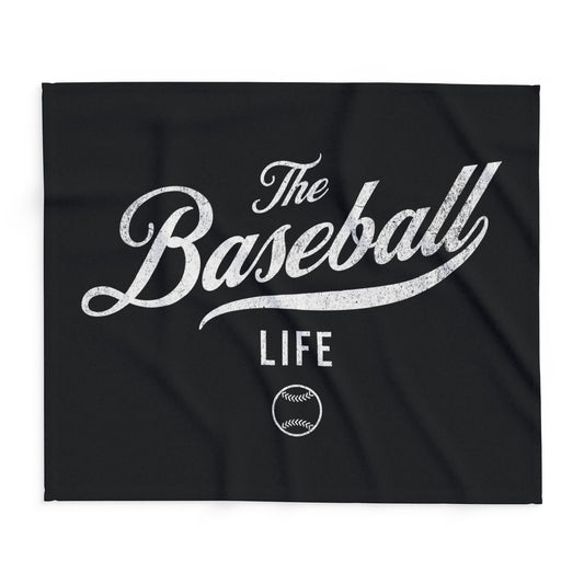 Fleece Blanket_Black w White Print