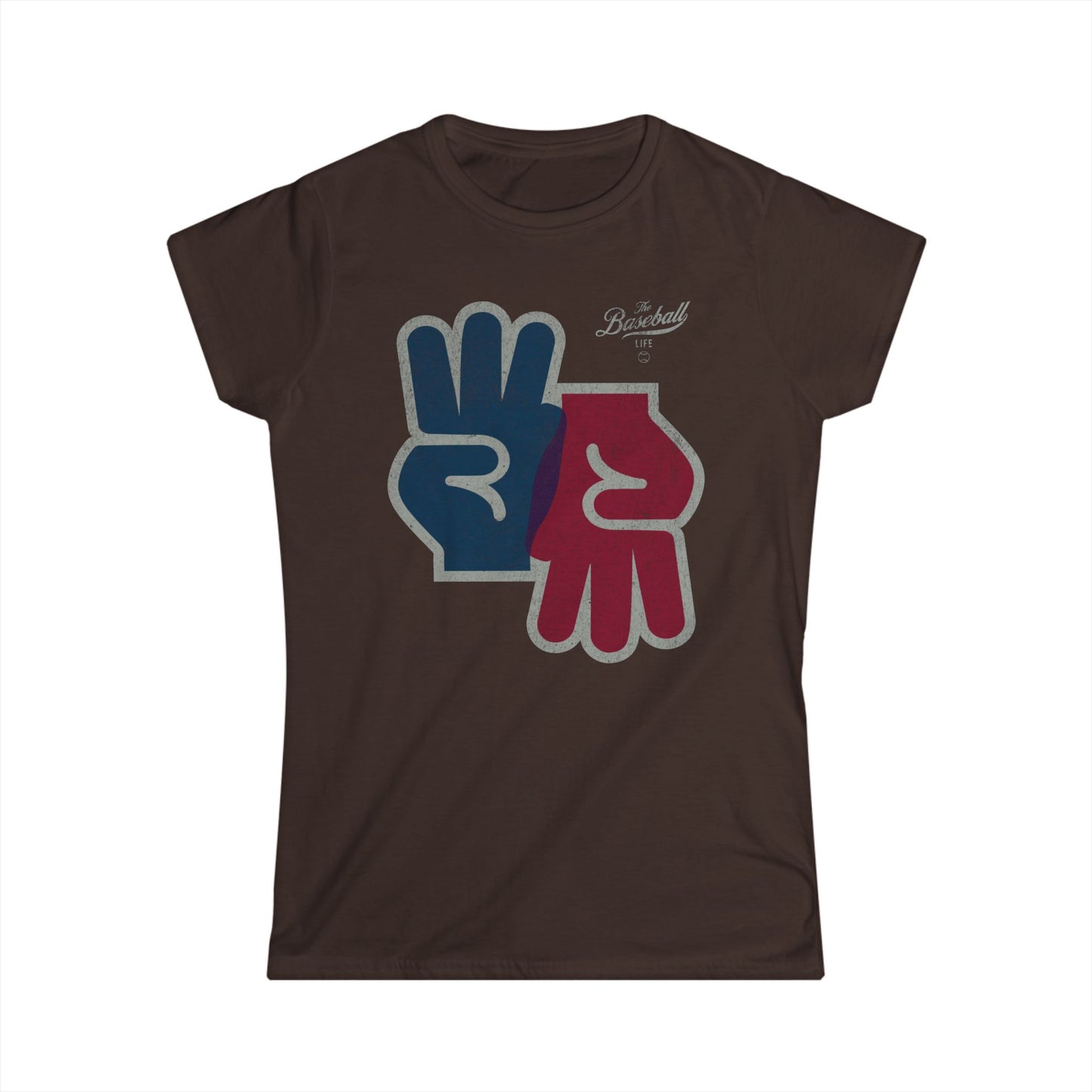 Women's 3-Up 3-Down Baseball T-Shirt