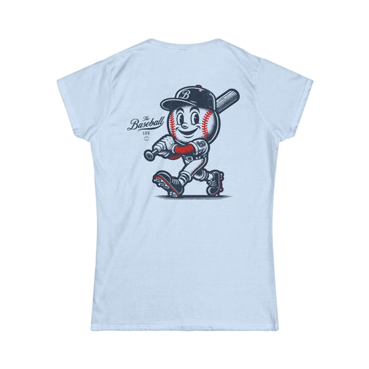 Mr. Baseball Mascot Batter Up Women's T-Shirt