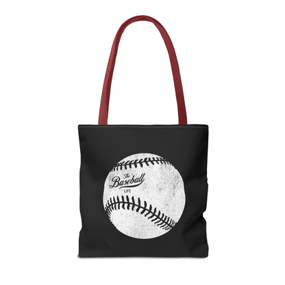 Weathered Baseball Tote Bag_Black
