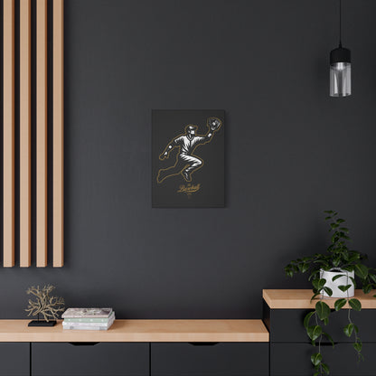 Player Icon Wall Art Canvas_Black