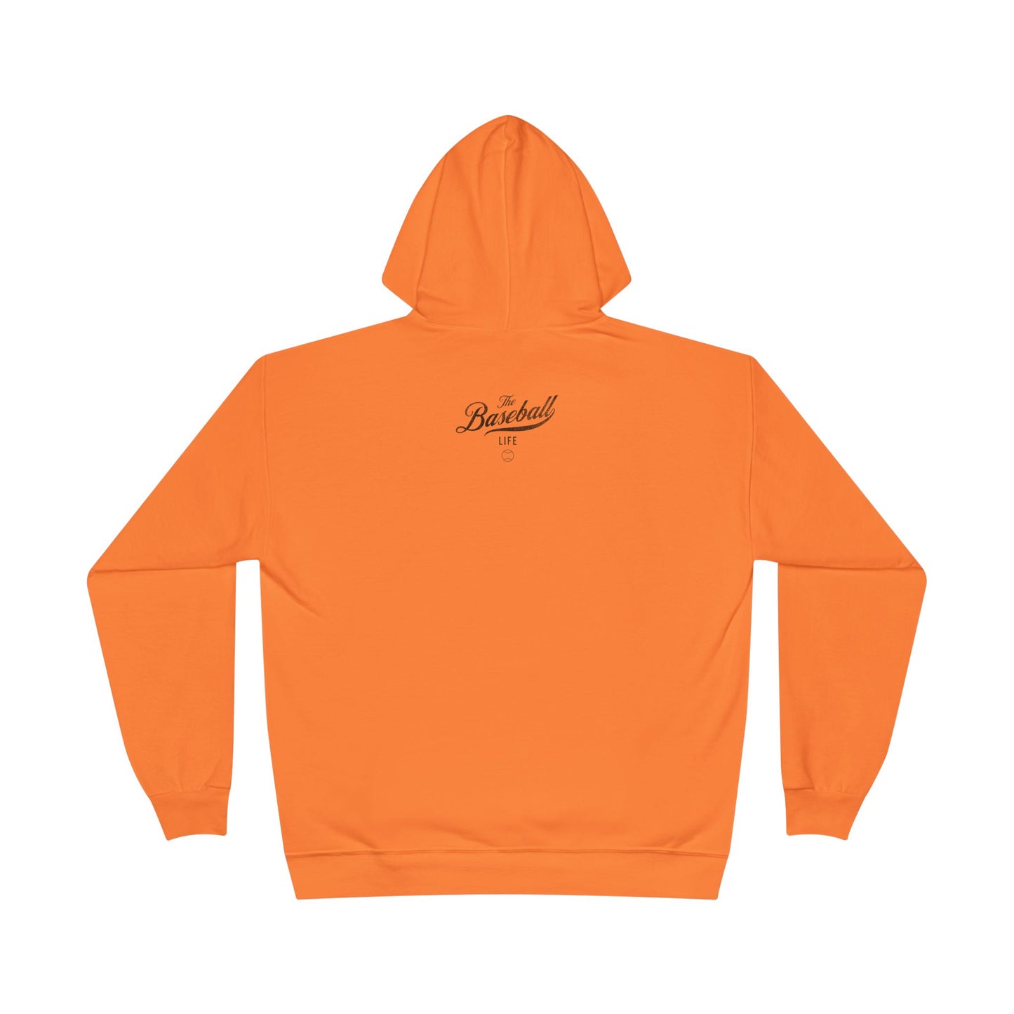 The Baseball Life Hoodie w/Grommets_Black Print