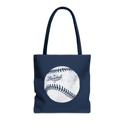 Weathered Baseball Tote Bag_Navy