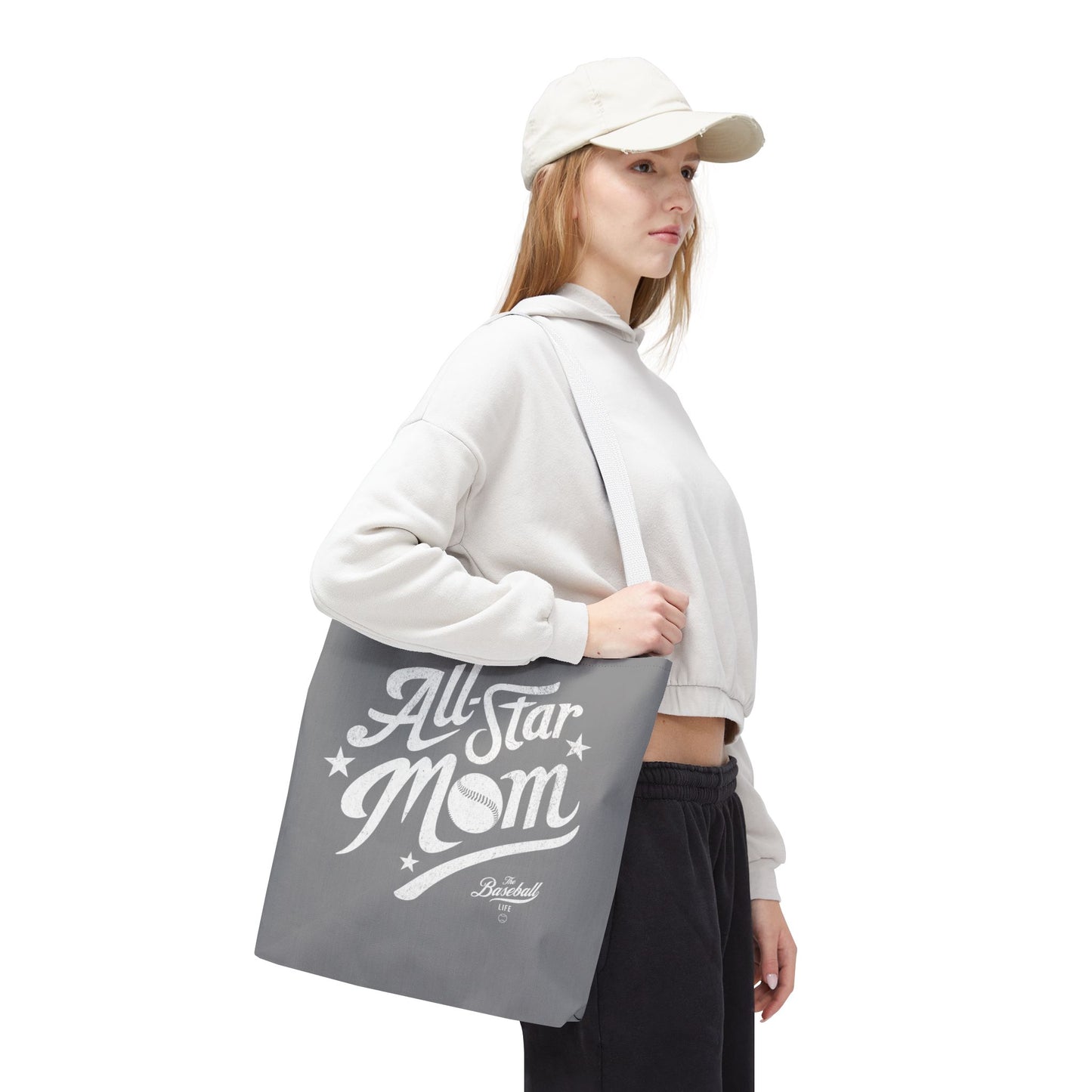 All-Star Mom Tote Bag_Gray