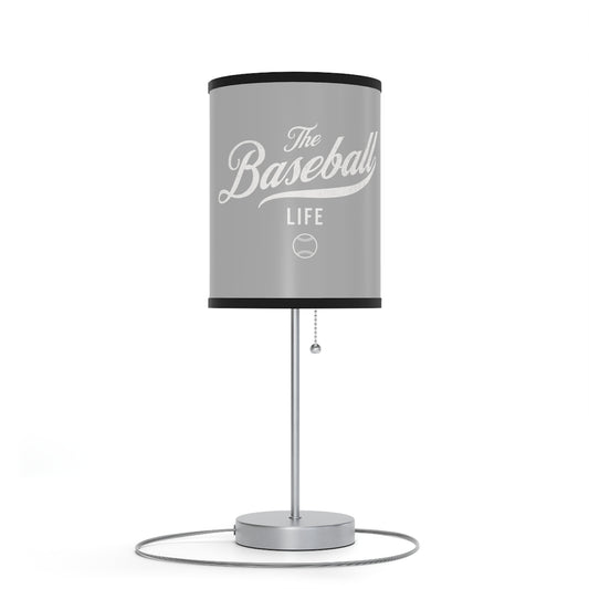 Table Lamp_Silver Gray w White Print