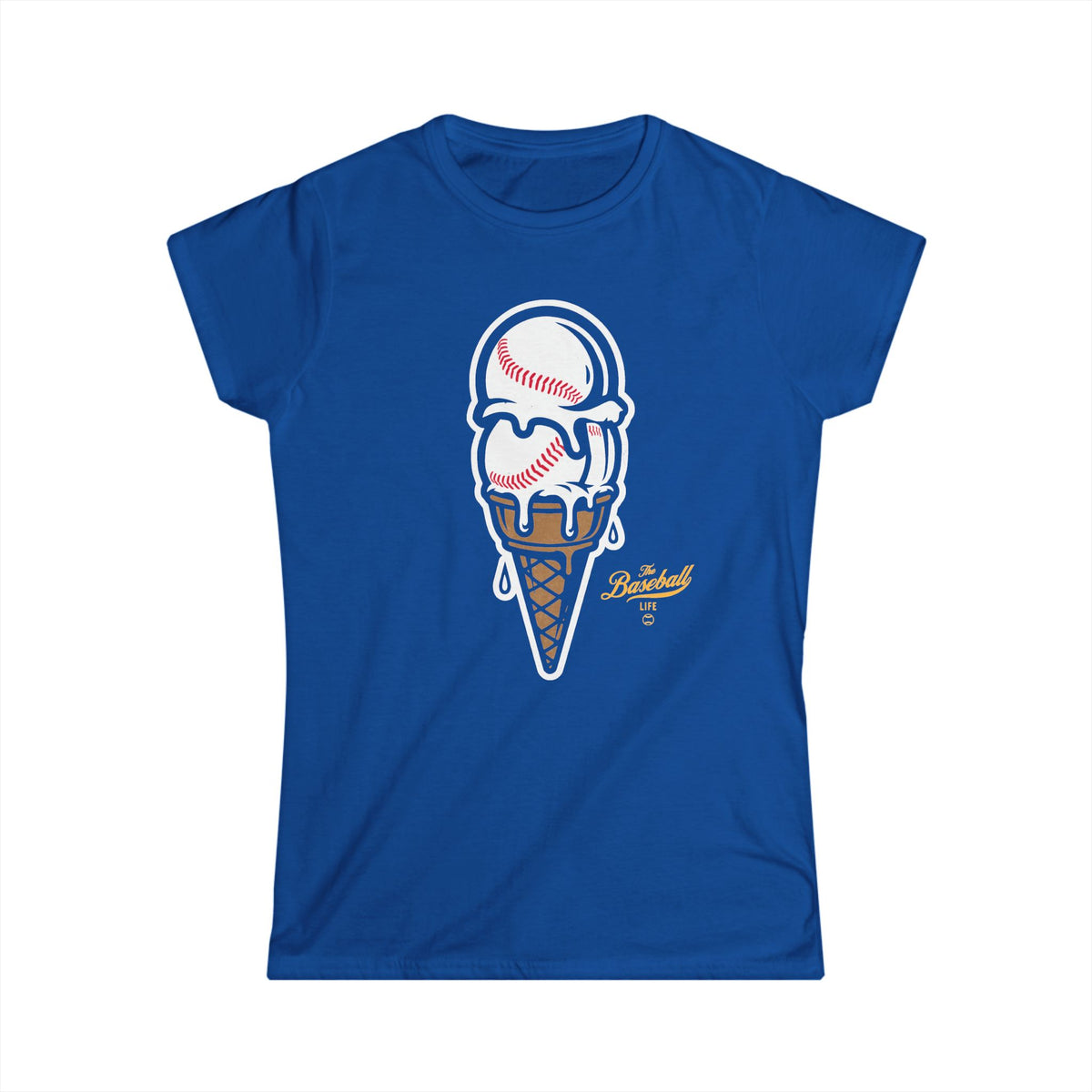 Baseball Ice Cream Cone Women's T-Shirt