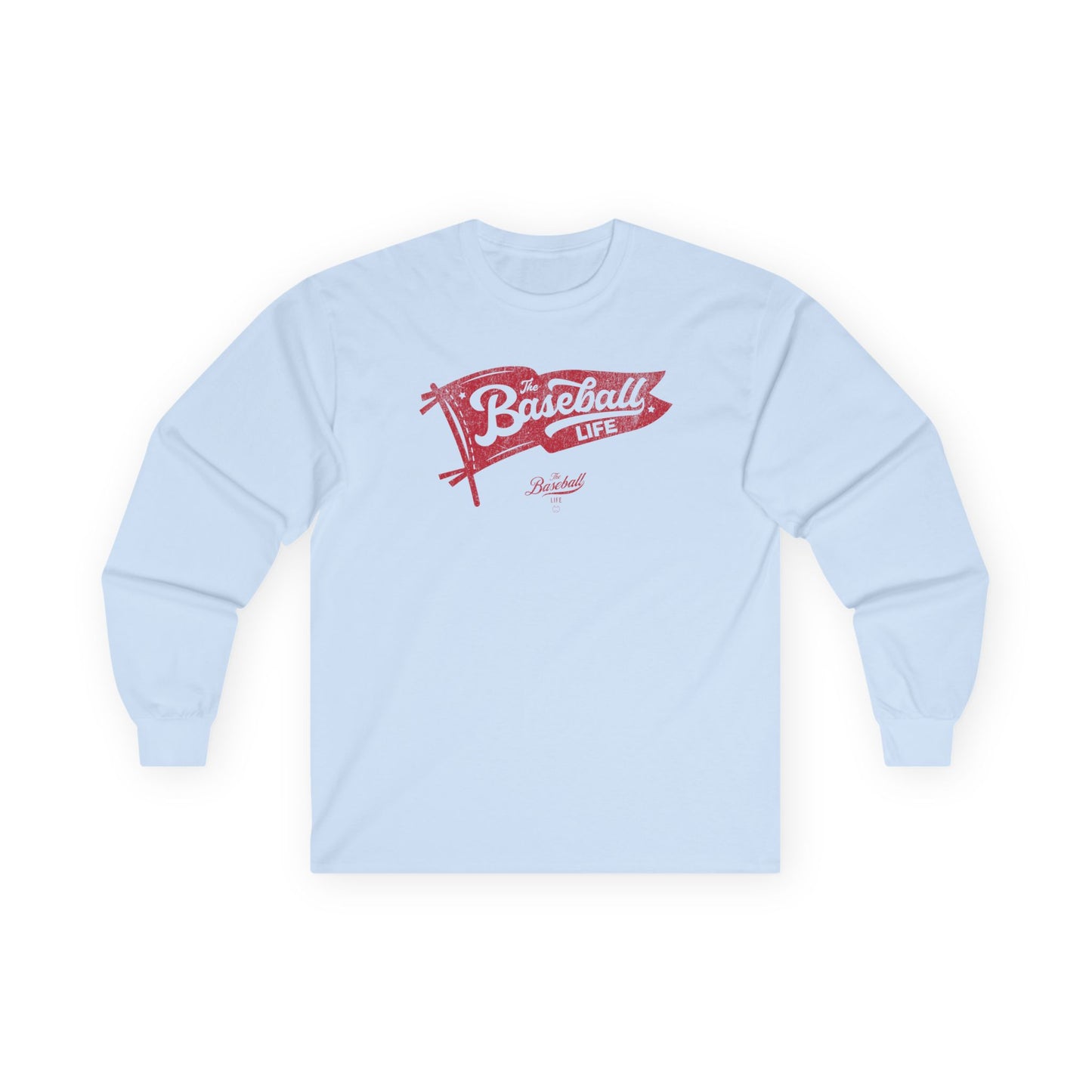 Classic Pennant_Red Print Long-Sleeve