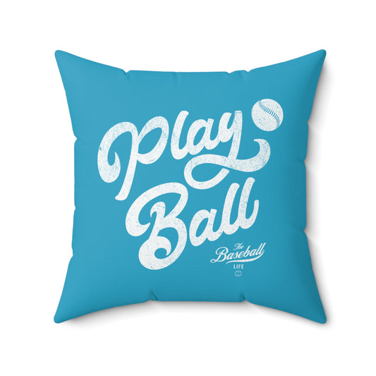 Accent Pillow_Play Ball Script_Turquoise