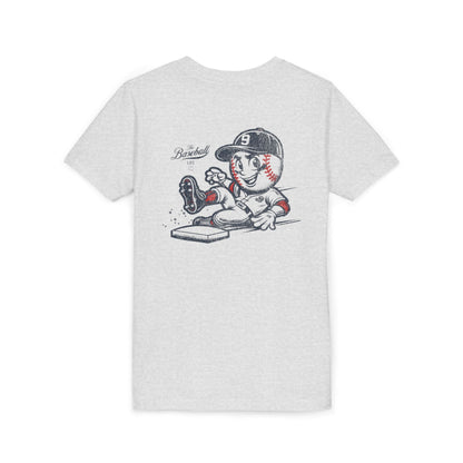 Youth Mr. Baseball Mascot Sliding T-Shirt