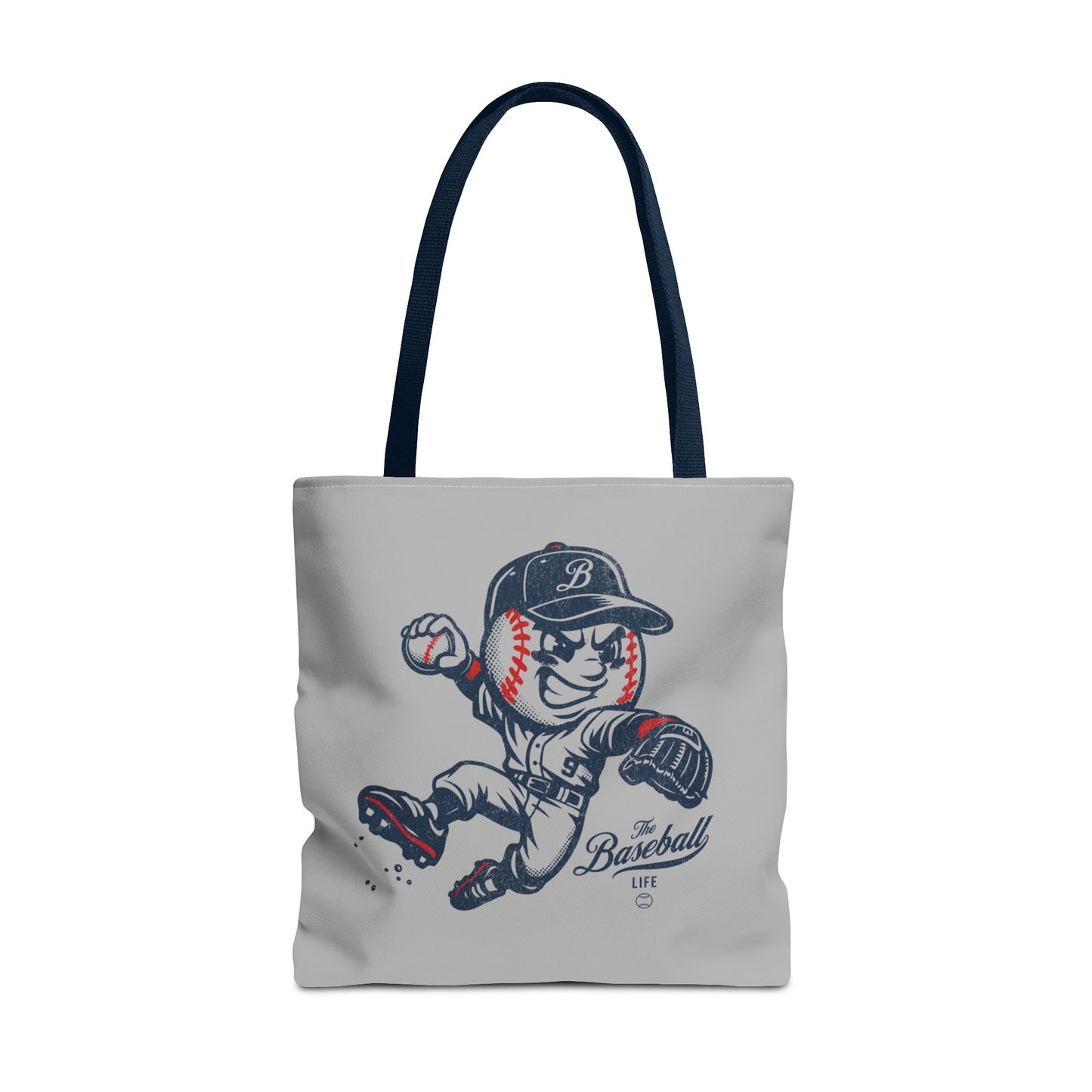 Mr. Baseball Mascot Leaping Throw Tote