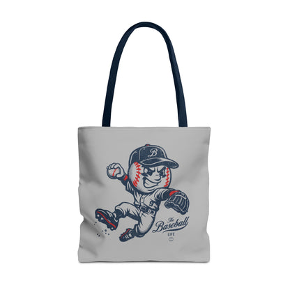 Mr. Baseball Mascot Leaping Throw Tote
