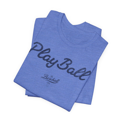 Play Ball_Navy Print T-Shirt