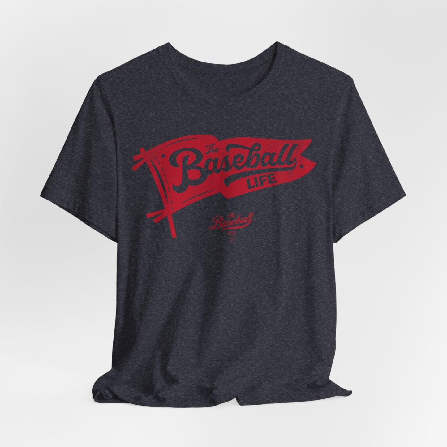 Baseball Pennant T-Shirt - Red Print