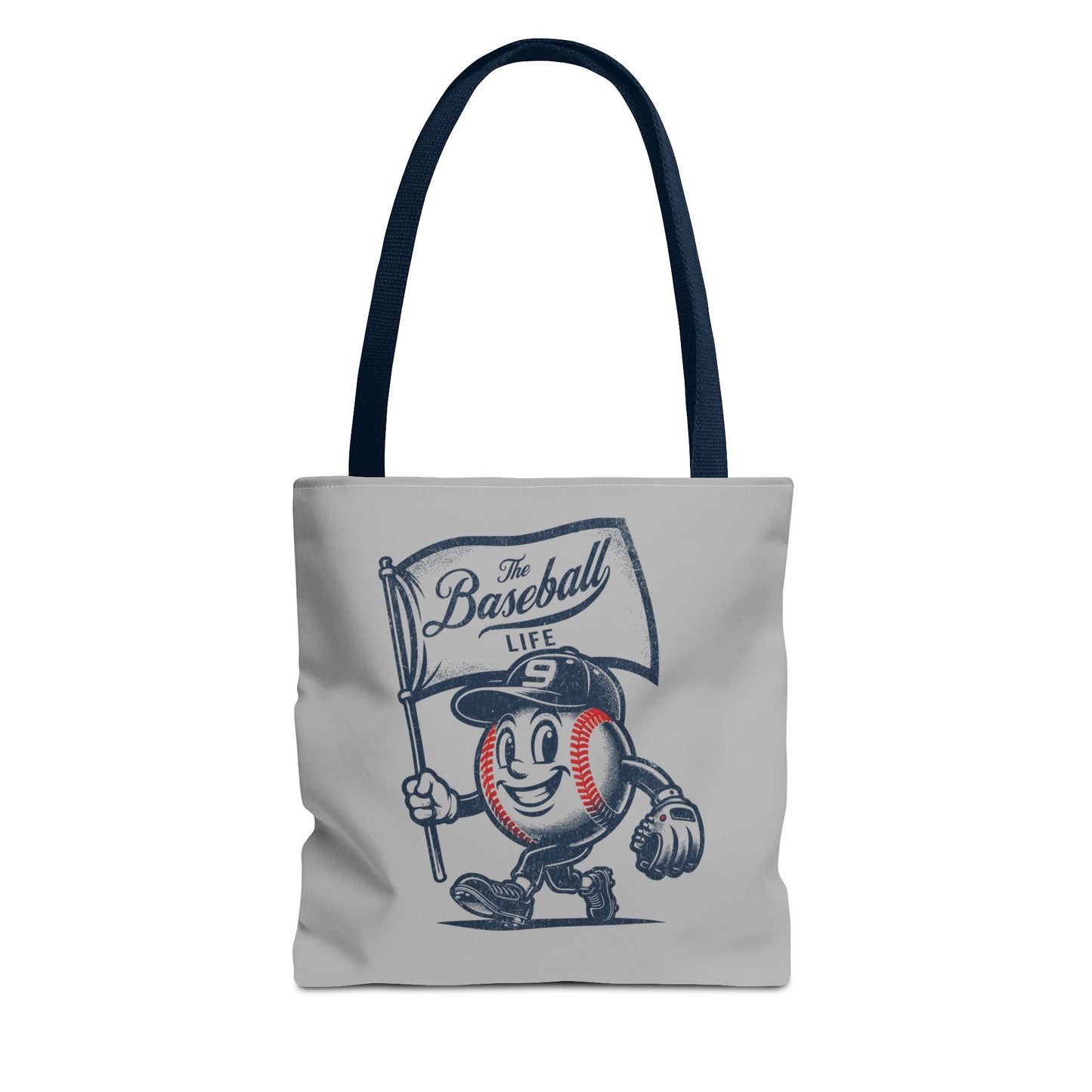 Mr. Baseball Mascot Flying Flag Tote