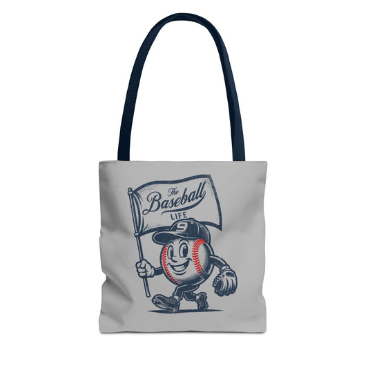 Mr. Baseball Mascot Flying Flag Tote