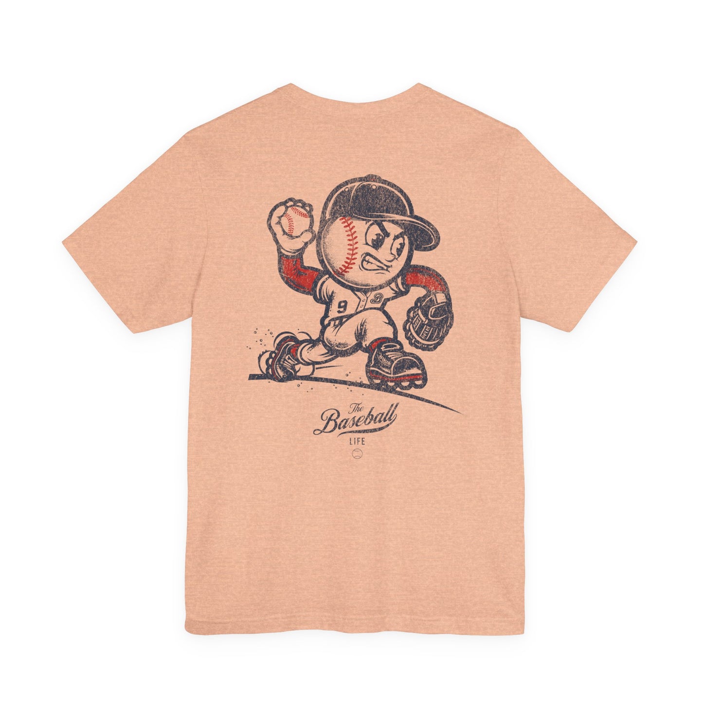 Mr. Baseball Mascot Pitching T-Shirt