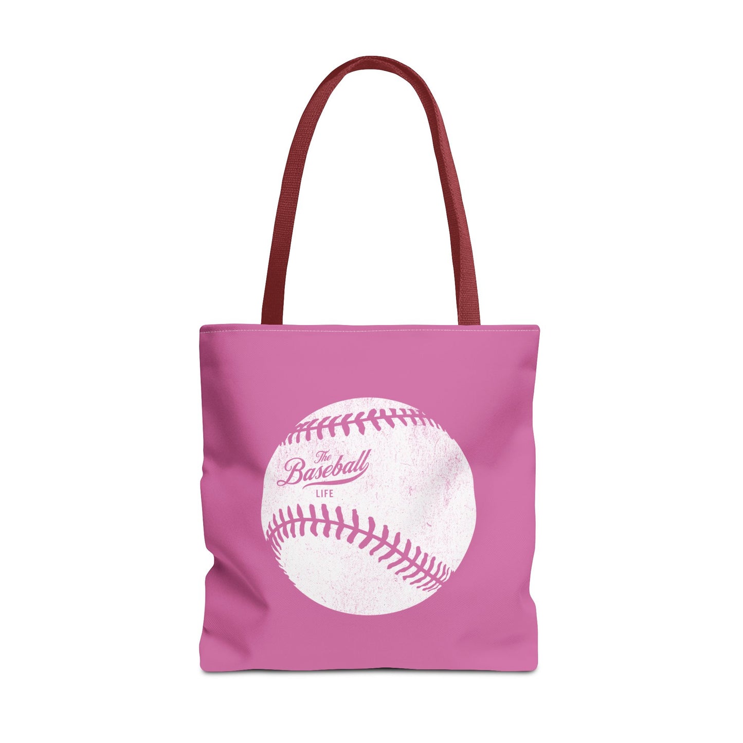 Weathered Baseball Tote Bag_Bubble Gum