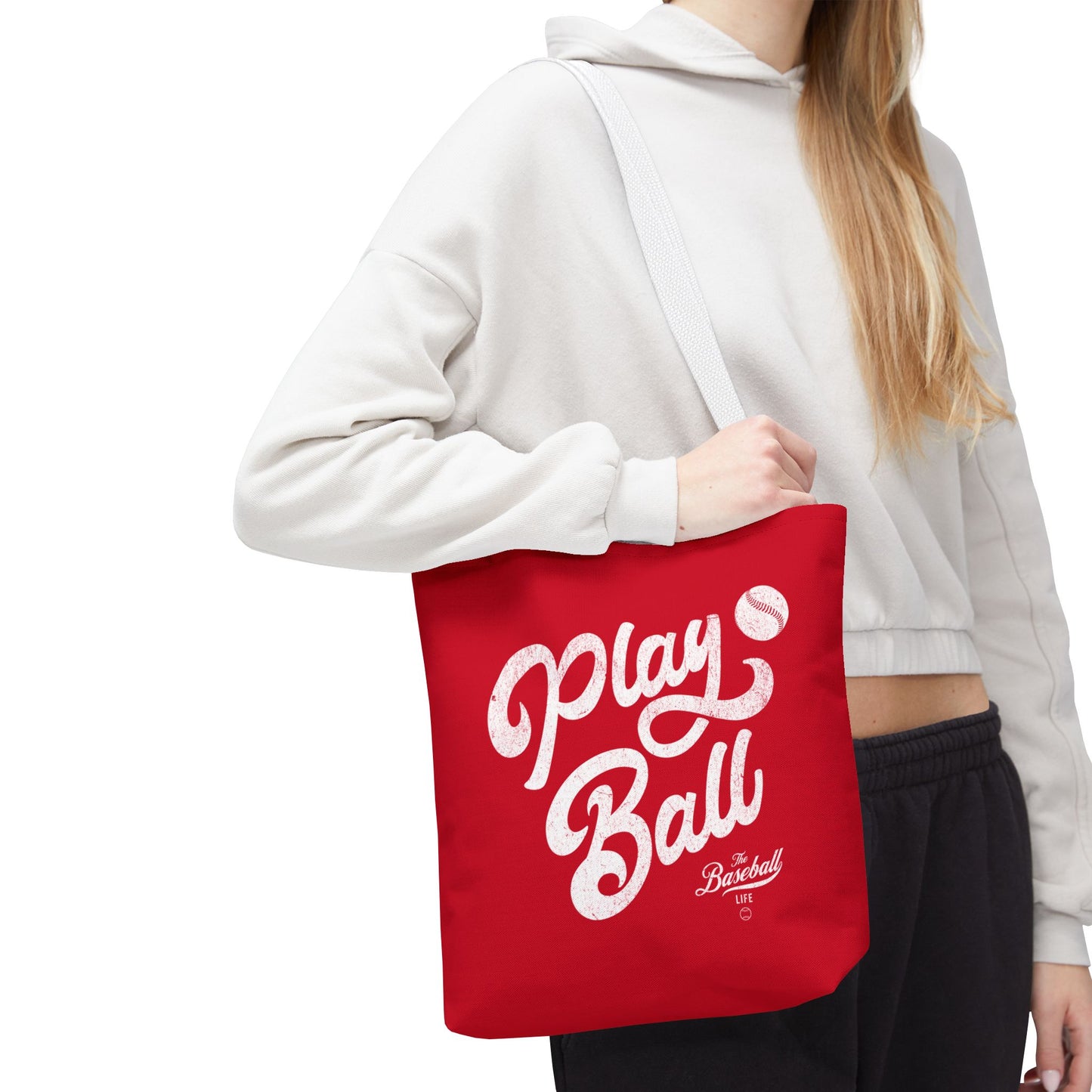 Play Ball Script Tote Bag