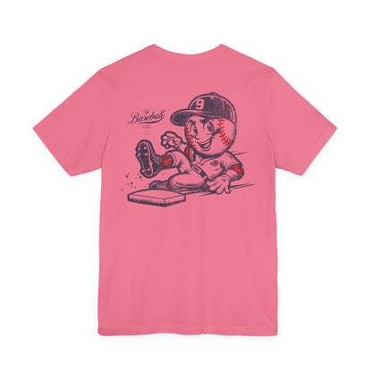 Mr. Baseball Mascot Sliding T-Shirt
