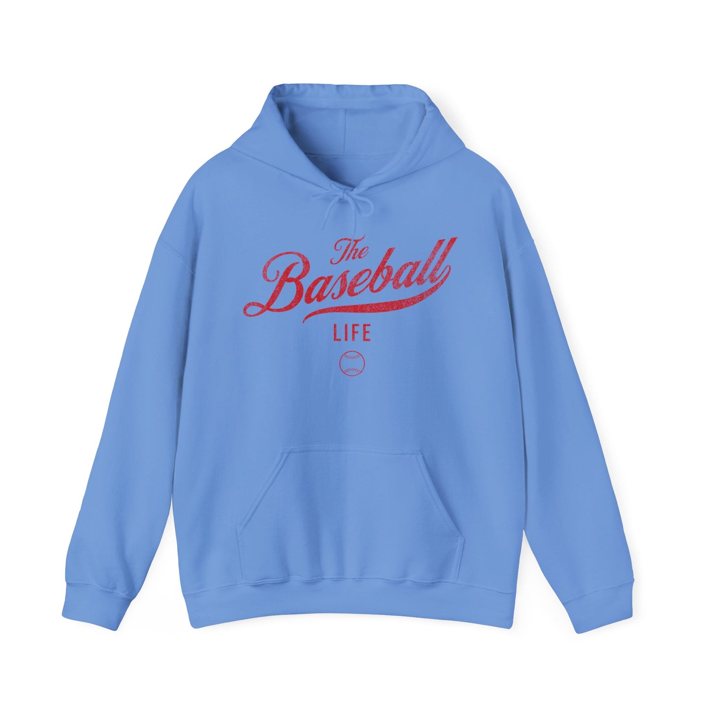 The Baseball Life Hoodie_Red Print