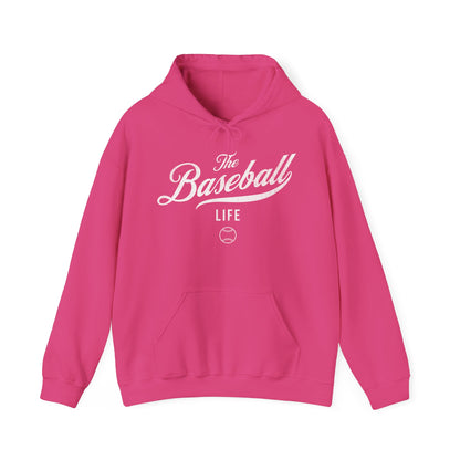 The Baseball Life Hoodie_White Print